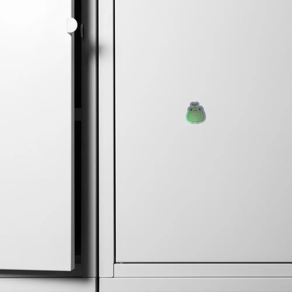 holographic frog sticker product image (6)