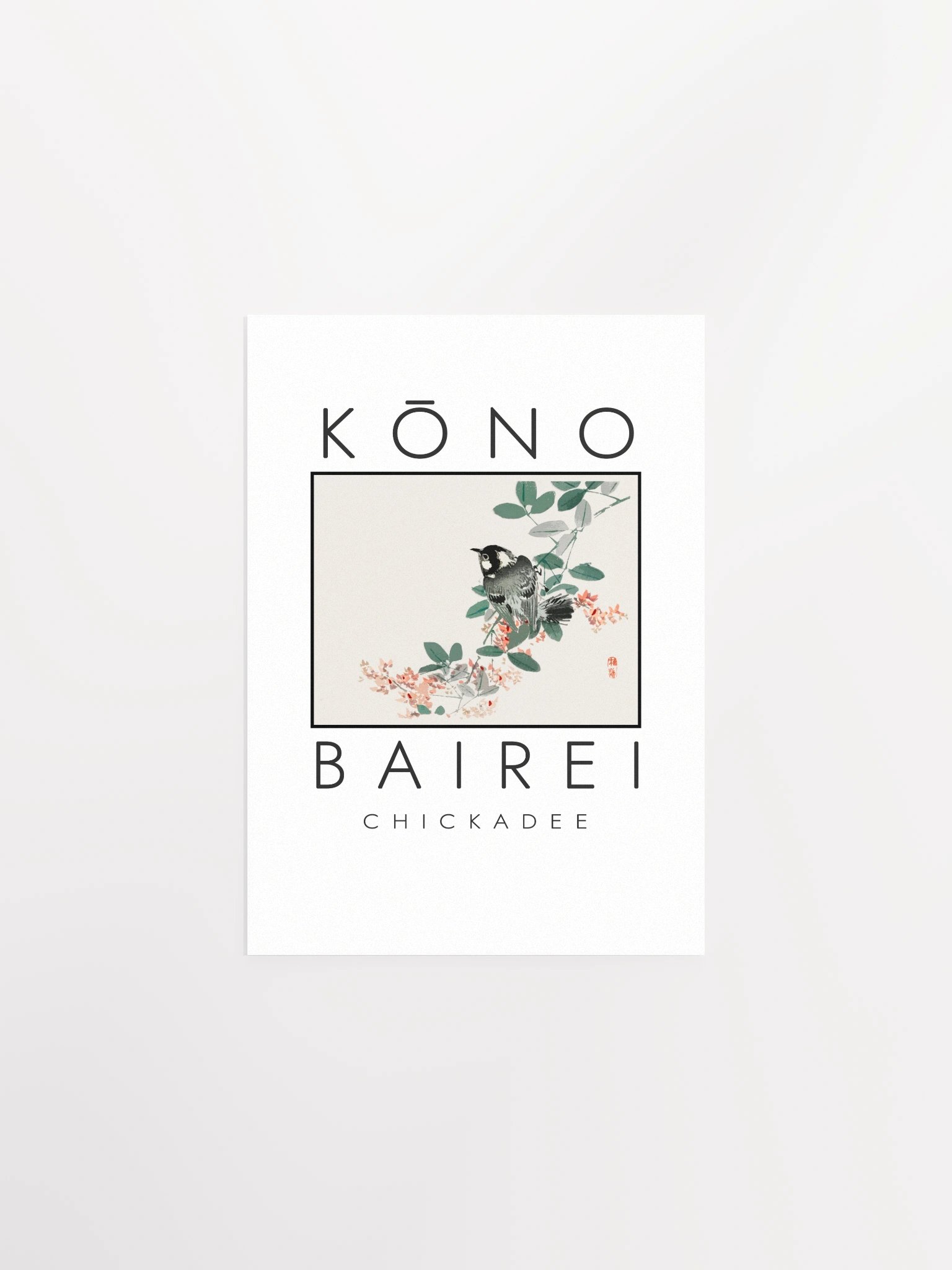 Kono Bairei Chickadee Poster product image (2)