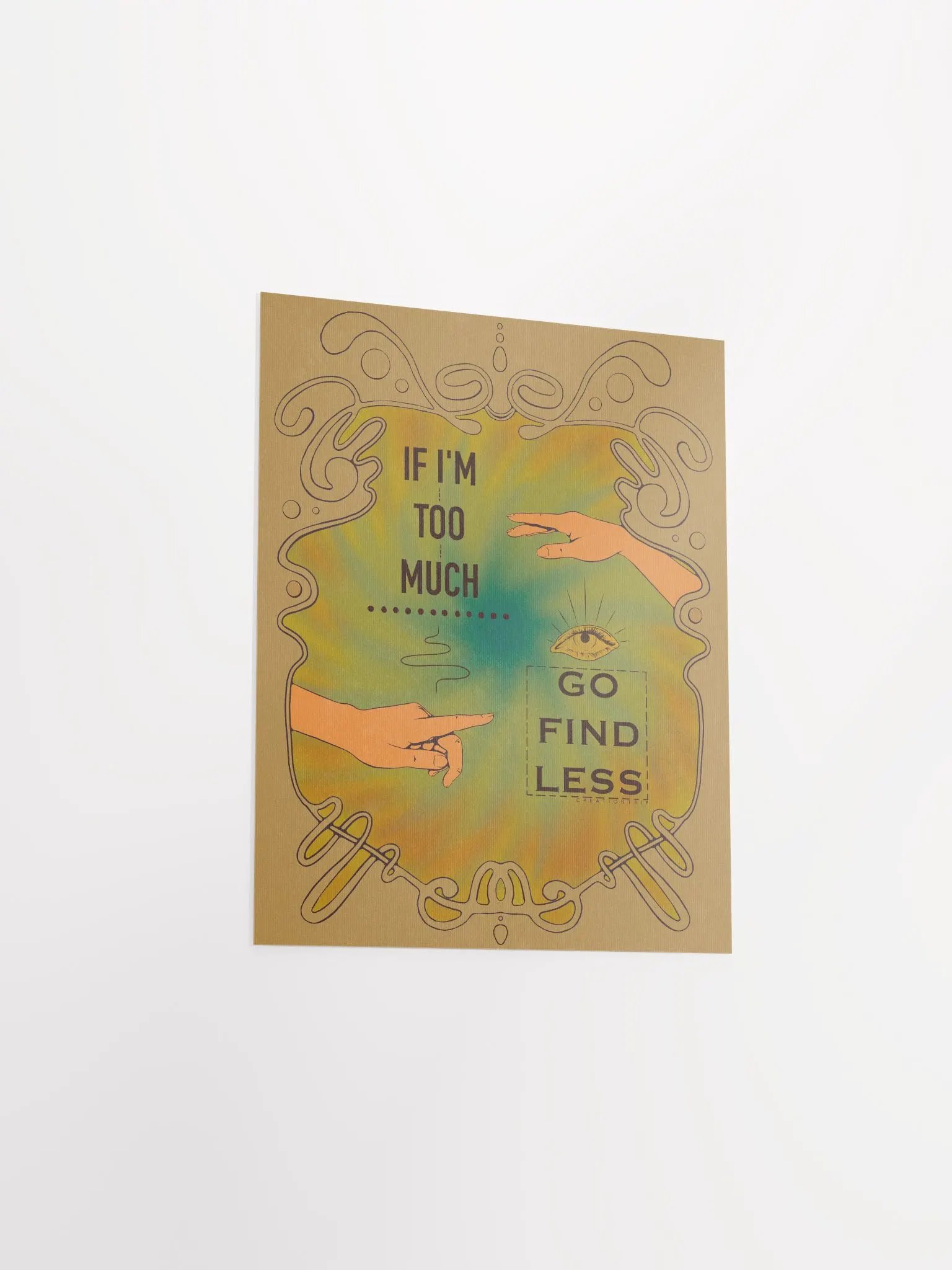 Matte Poster - Go Find Less product image (2)