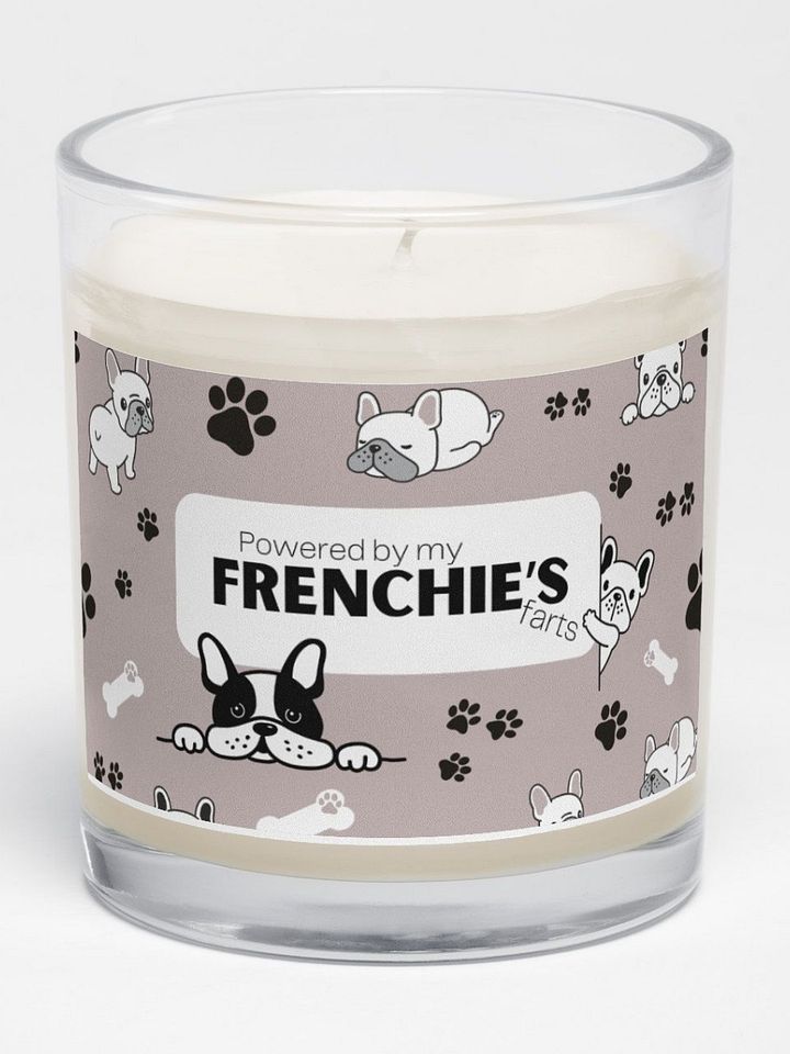 Happy Mother's Day To A Frenchie Mom: Unscented Soy Candle - Powered By My Frenchie's Farts product image (2)