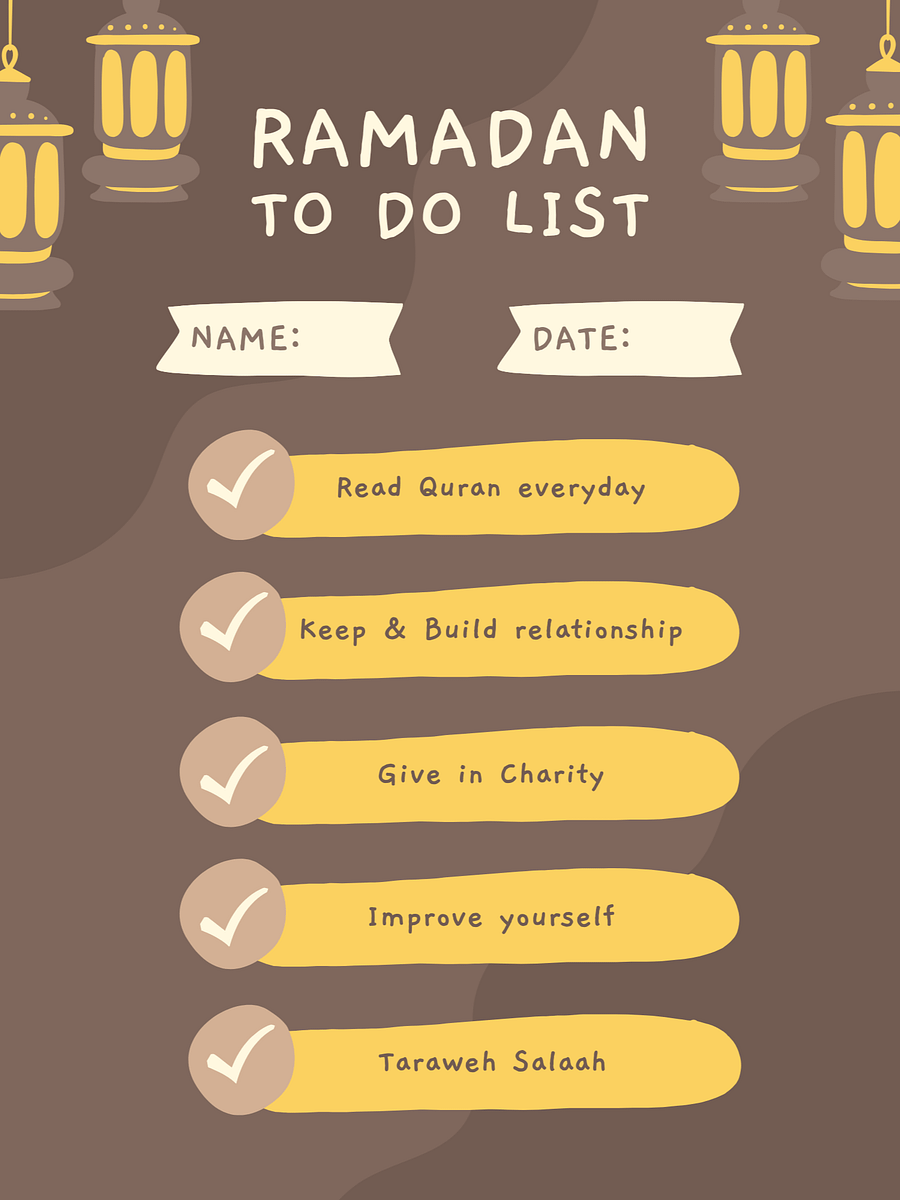 Ramadan Weekly list Planner product image (1)