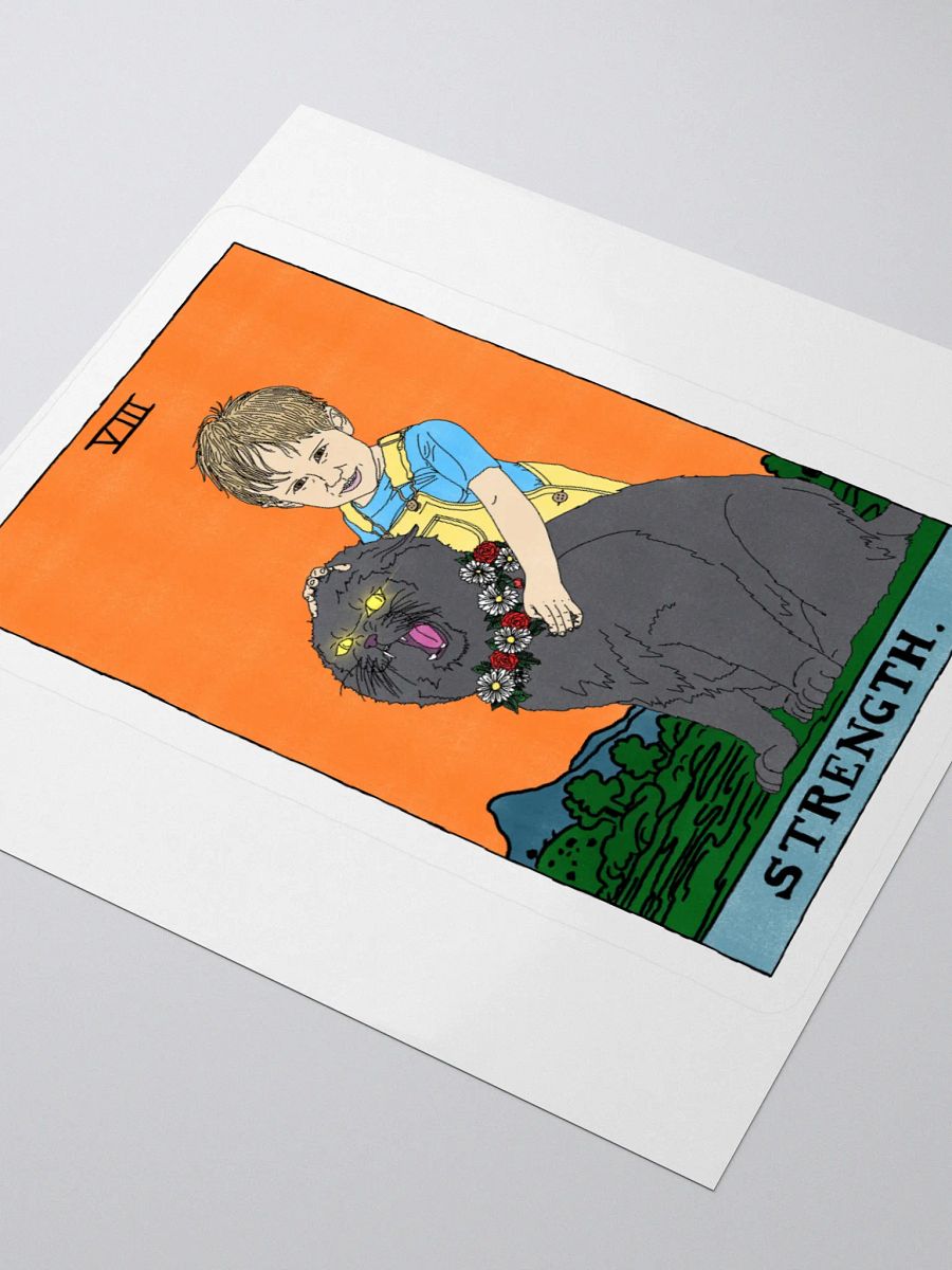 Gage and Church Strength Tarot Card Sticker product image (3)