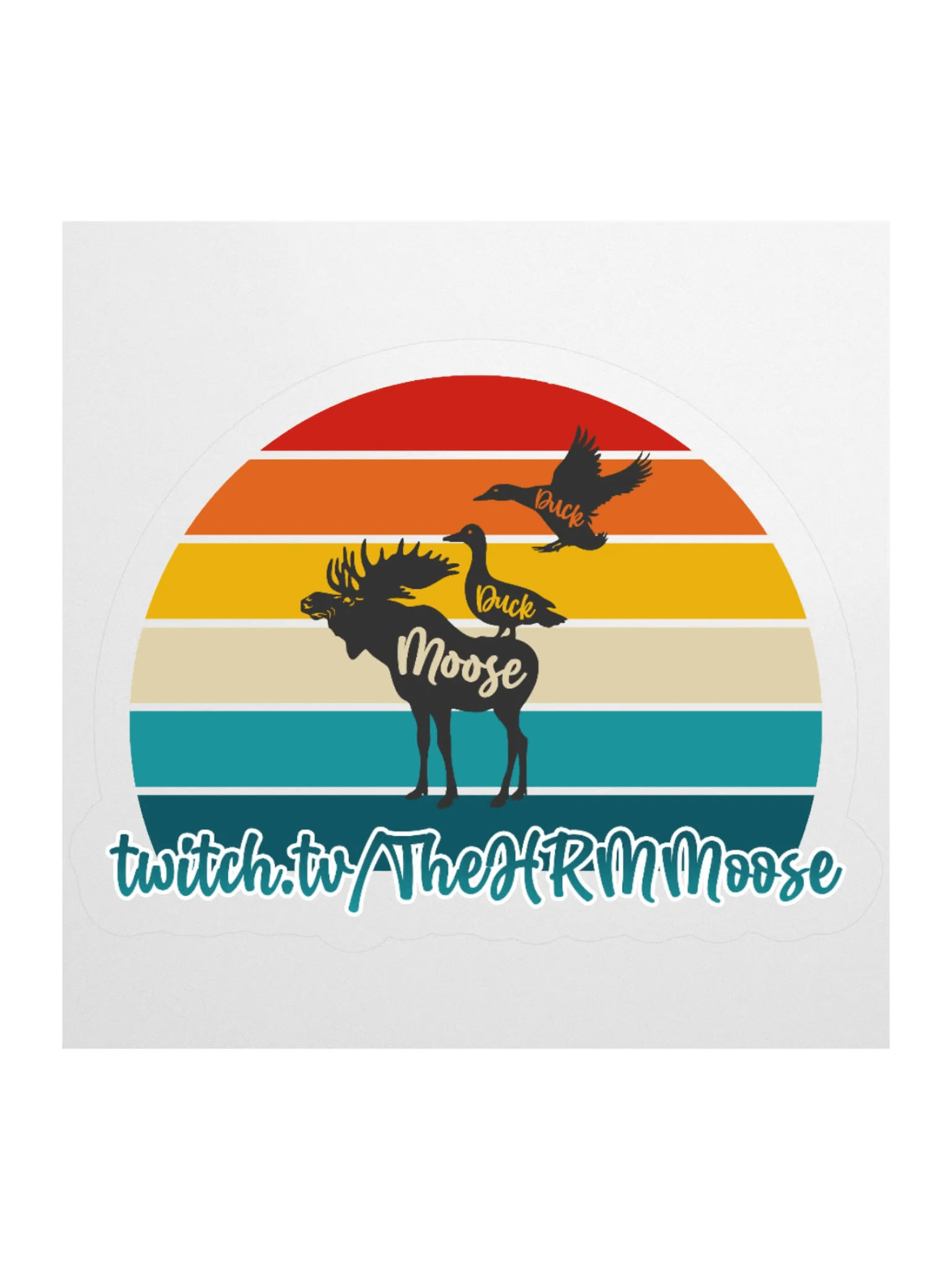 Duck Duck Moose Sticker product image (1)