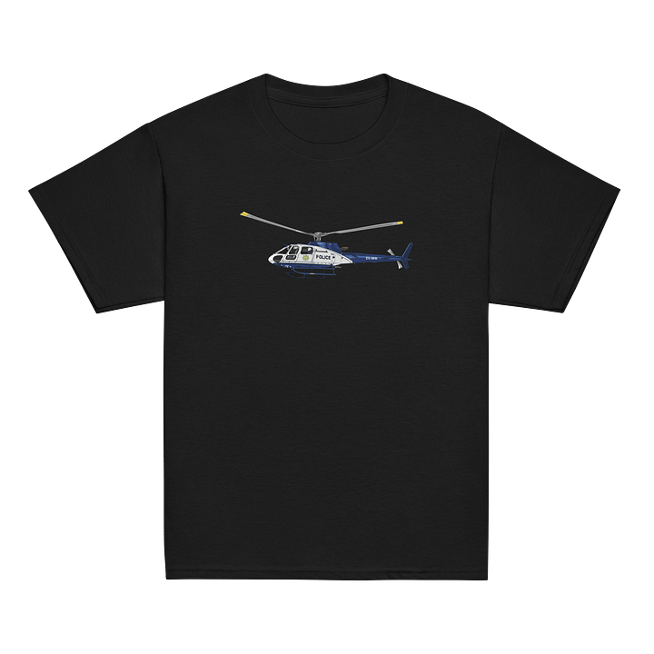 AS-350 Ecureuil Police Helicopter WHITE Kiddies T-Shirt 1 product image (2)