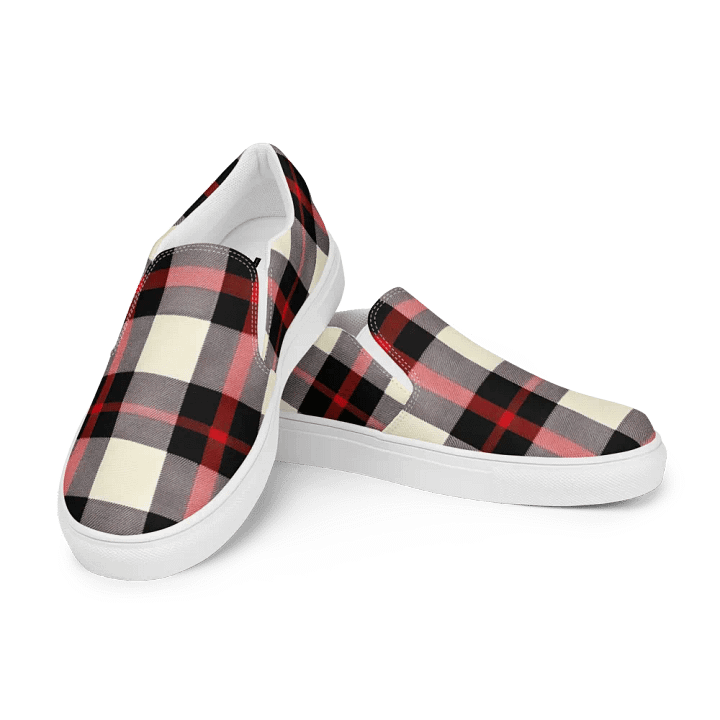 Crisscross Plaid Men's Slip-Ons product image (1)