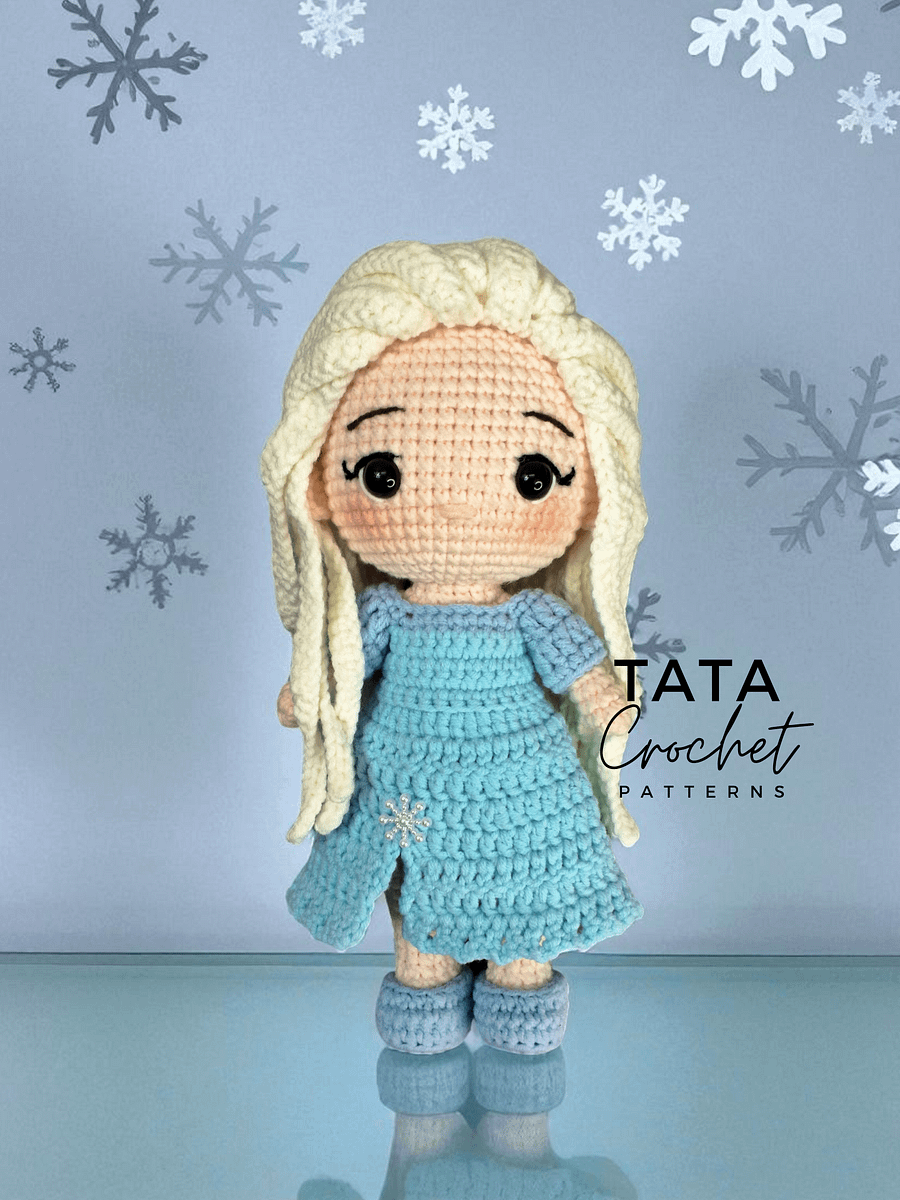 PDF -♡- Doll Dress Up & Transformation -♡- Elsa Disney Princess Amigurumi Crochet Pattern product image (2)