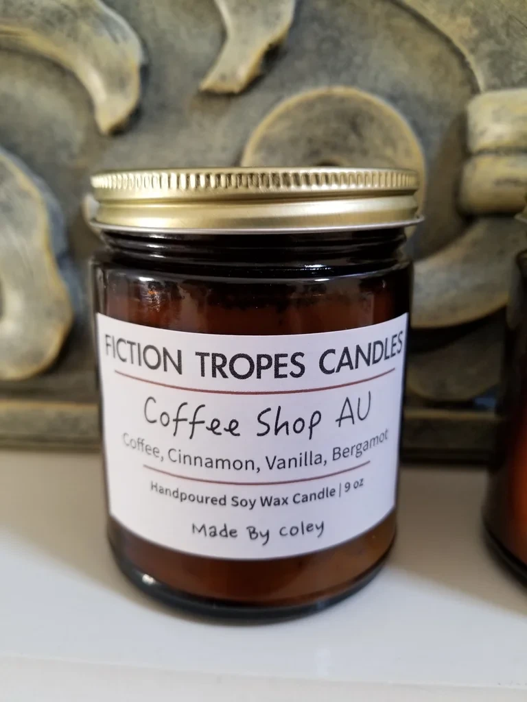Coffee Shop AU Candle (Fiction Tropes Candles) product image (3)