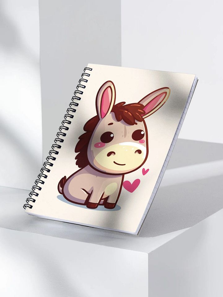 Cheerful Donkey Spiral Notebook product image (1)