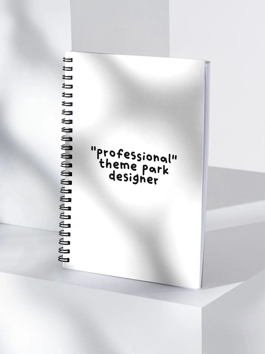 "Professional" Theme Park Designer Spiral Notebook product image (4)