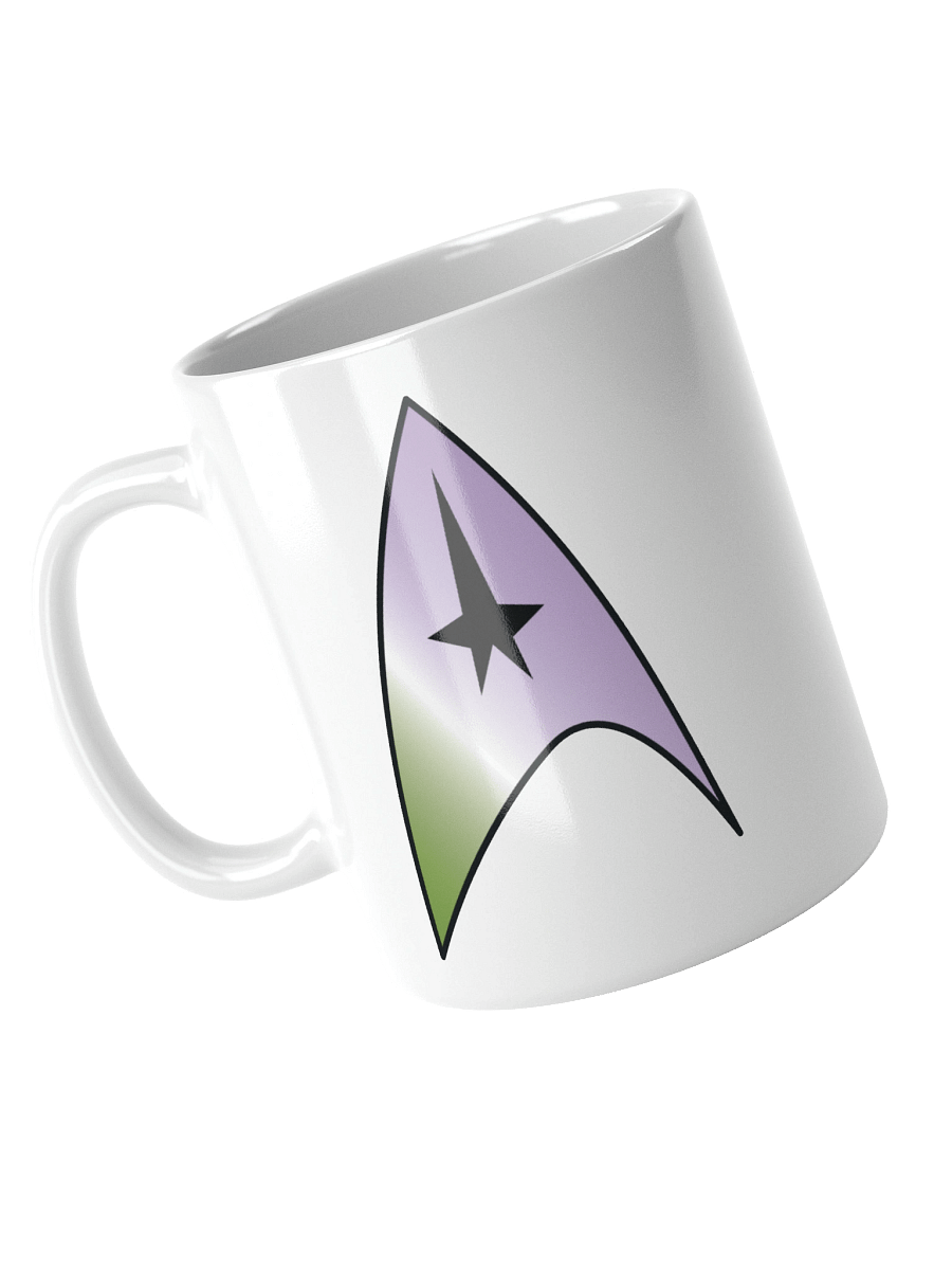 Genderqueer Pride Gradient Starfleet Mug product image (3)