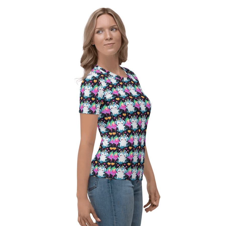 Kawaii Unicorn All Over Print T-shirt product image (5)