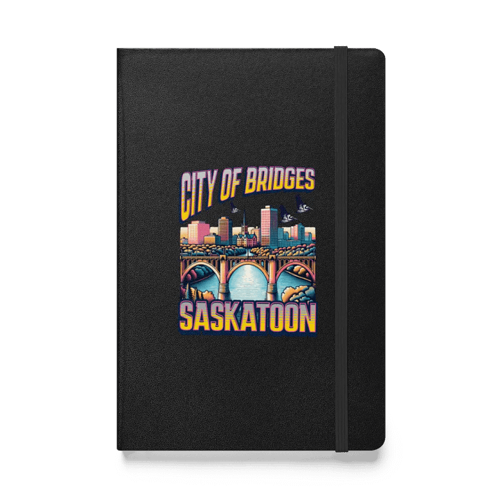 City Of Bridges Saskatoon Cityscape Hardcover Notebook product image (1)