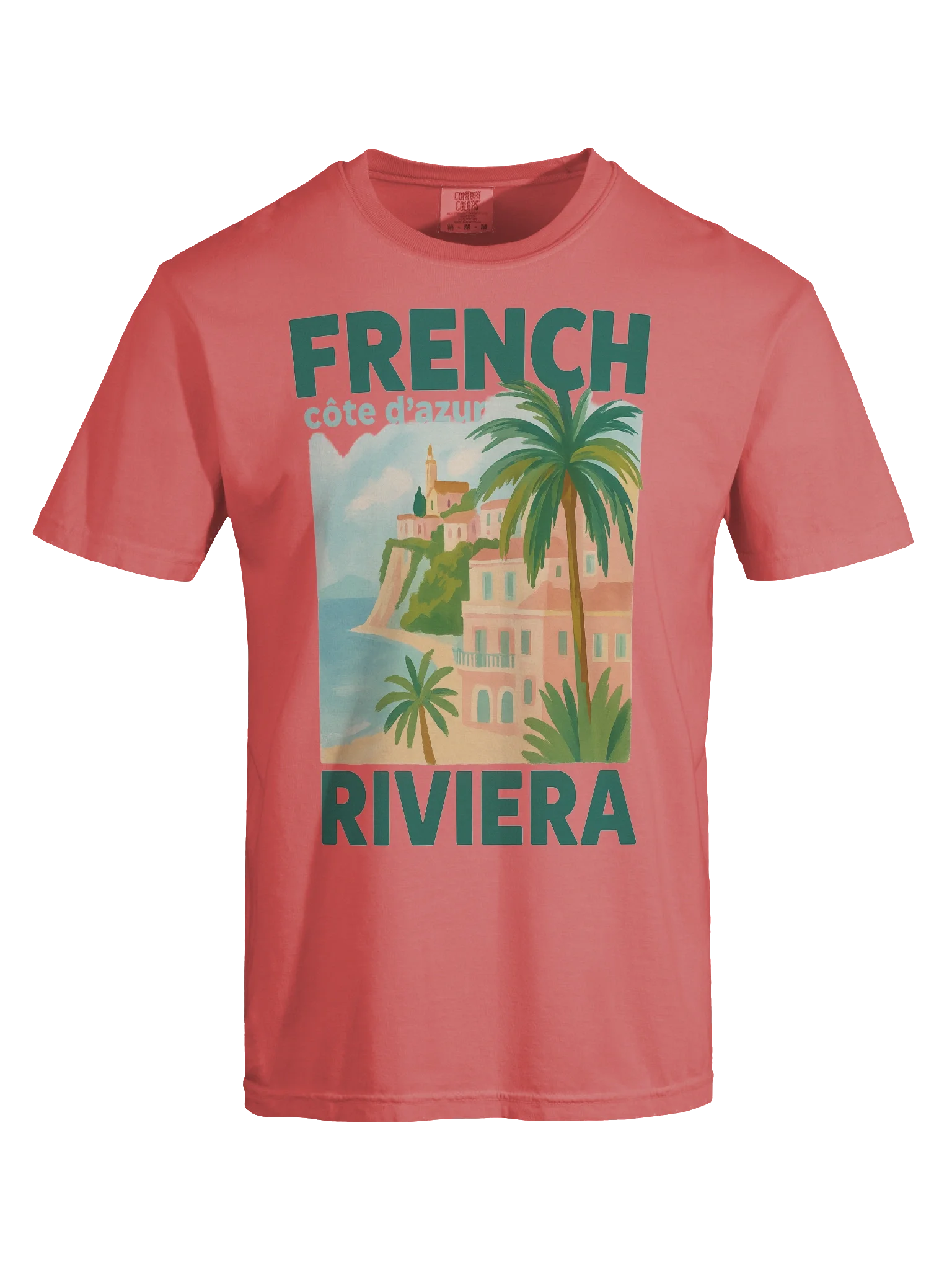 French Riviera Vibes Cotton T-Shirt product image (6)