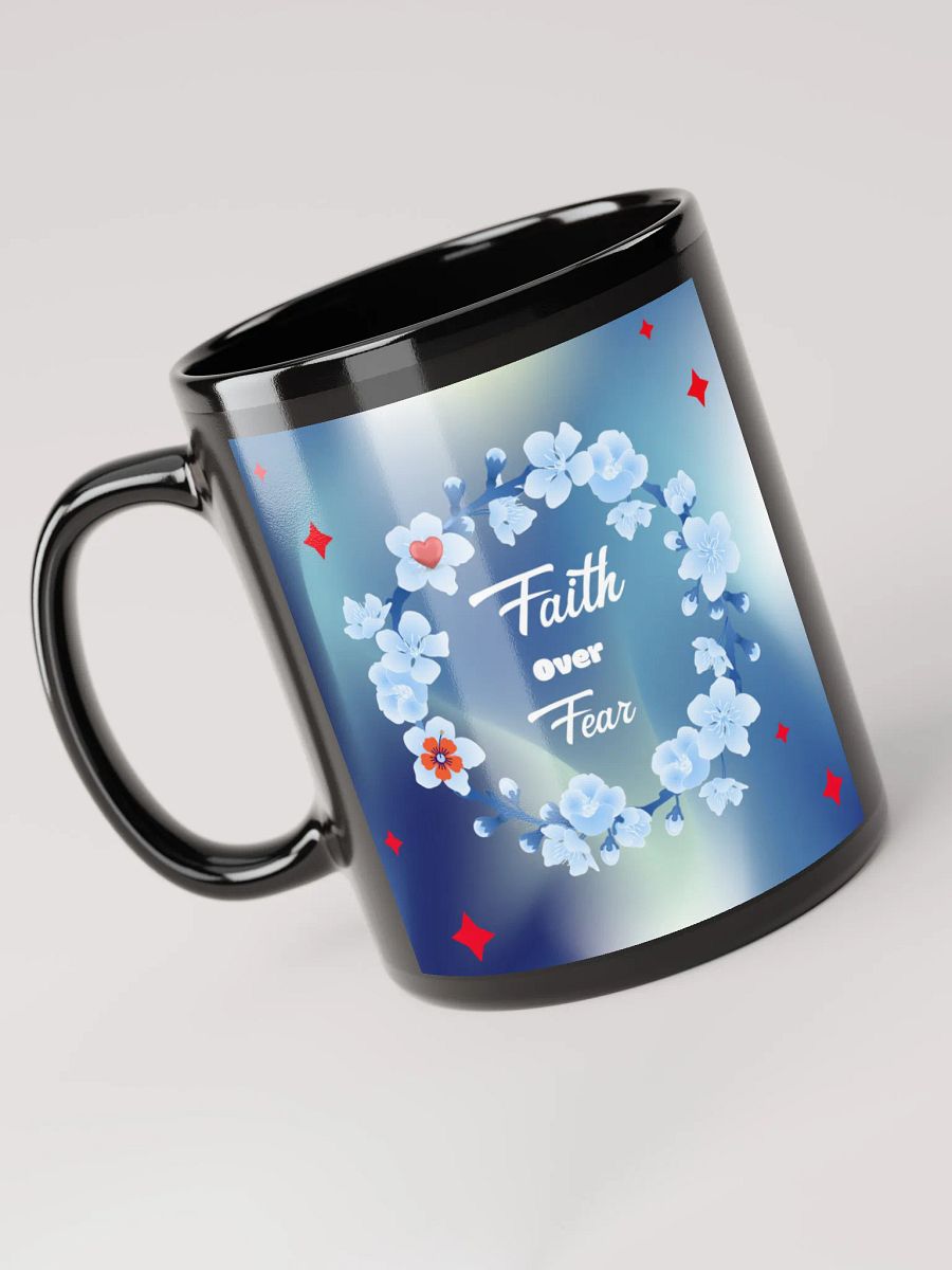 Faithful Blooms Mug Ceramic Coffee Mug with Handles. Reusable Drinkware for Home Office, Stylish Summer Gifts product image (6)