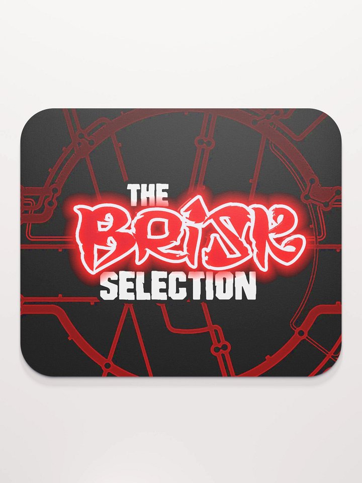 The Brisk Selection Classic Mouse Mat Neon Red Logo product image (1)