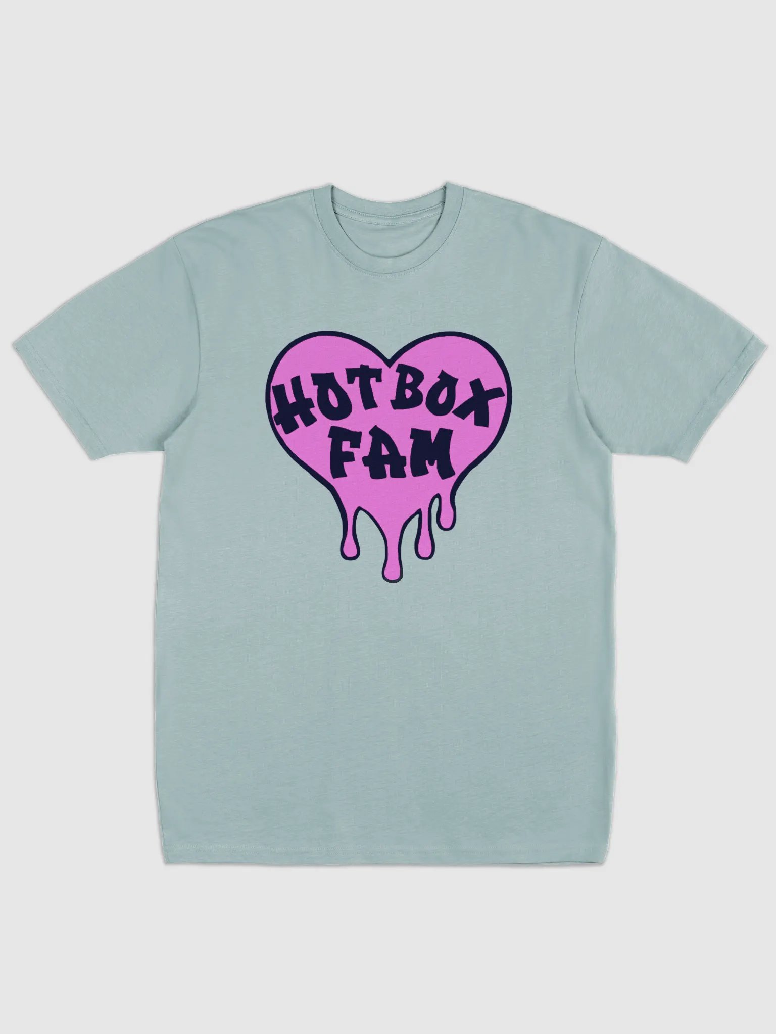 UNISEX HOT BOX FAM SOLID PINK LOGO TEE product image (1)