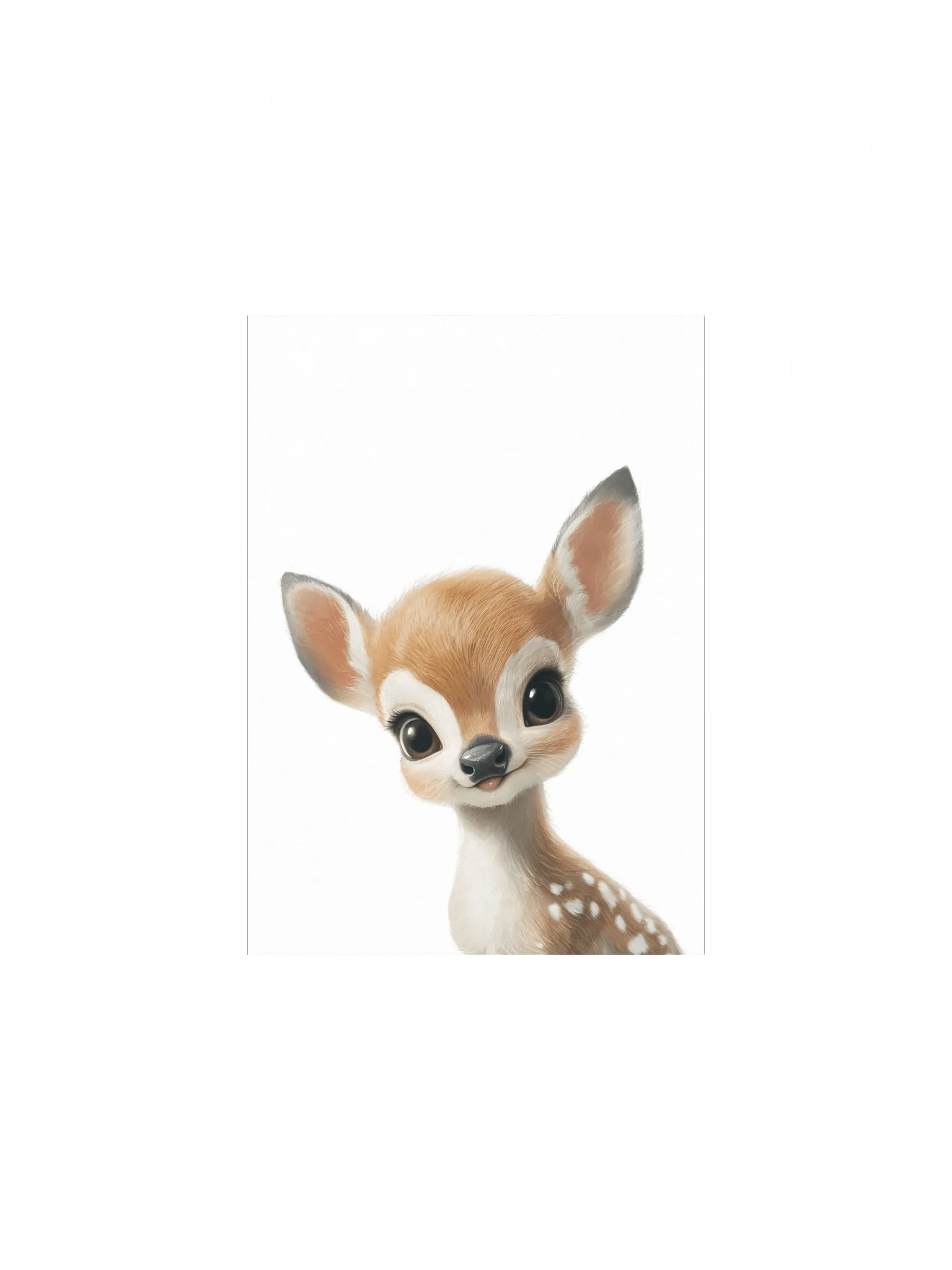 Woodland Curious Deer Nursery Print product image (2)