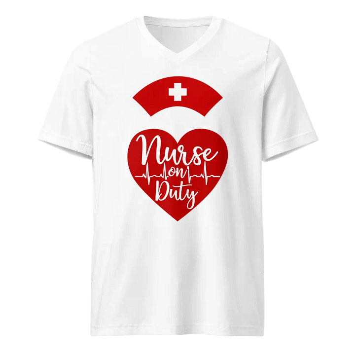 Heartfelt Nurse On Duty V-Neck Tee product image (5)
