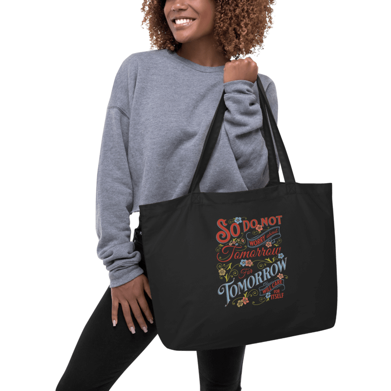 'So Do Not Worry About Tomorrow' Tote Bag product image (5)