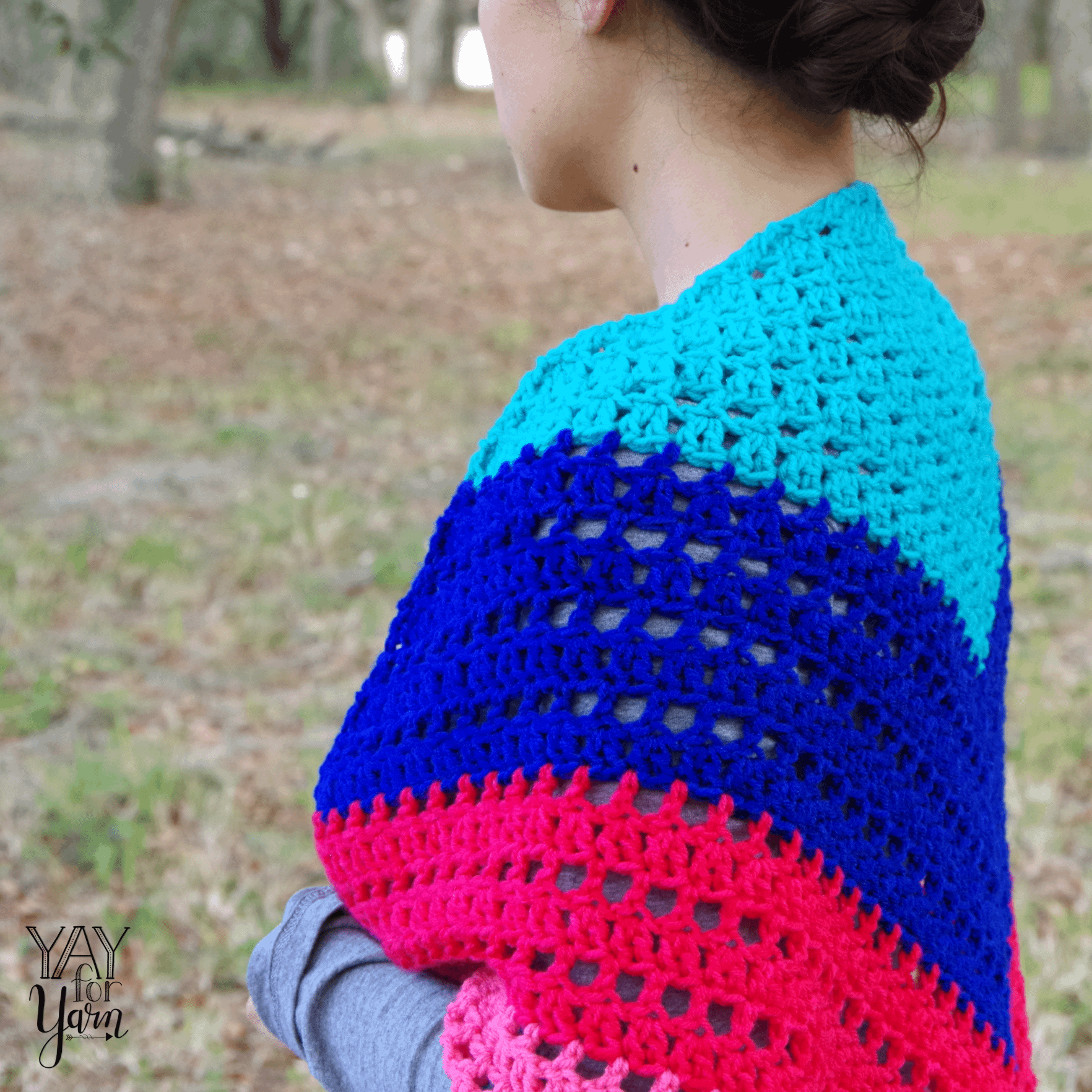 Candy Shop Shawl - Women's Triangle Shawl PDF Crochet Pattern & Video Tutorial product image (6)