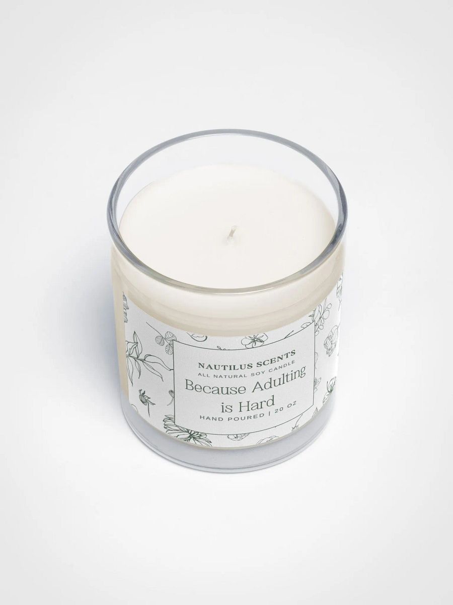 Adulting Is Hard All Natural Soy Candle product image (3)