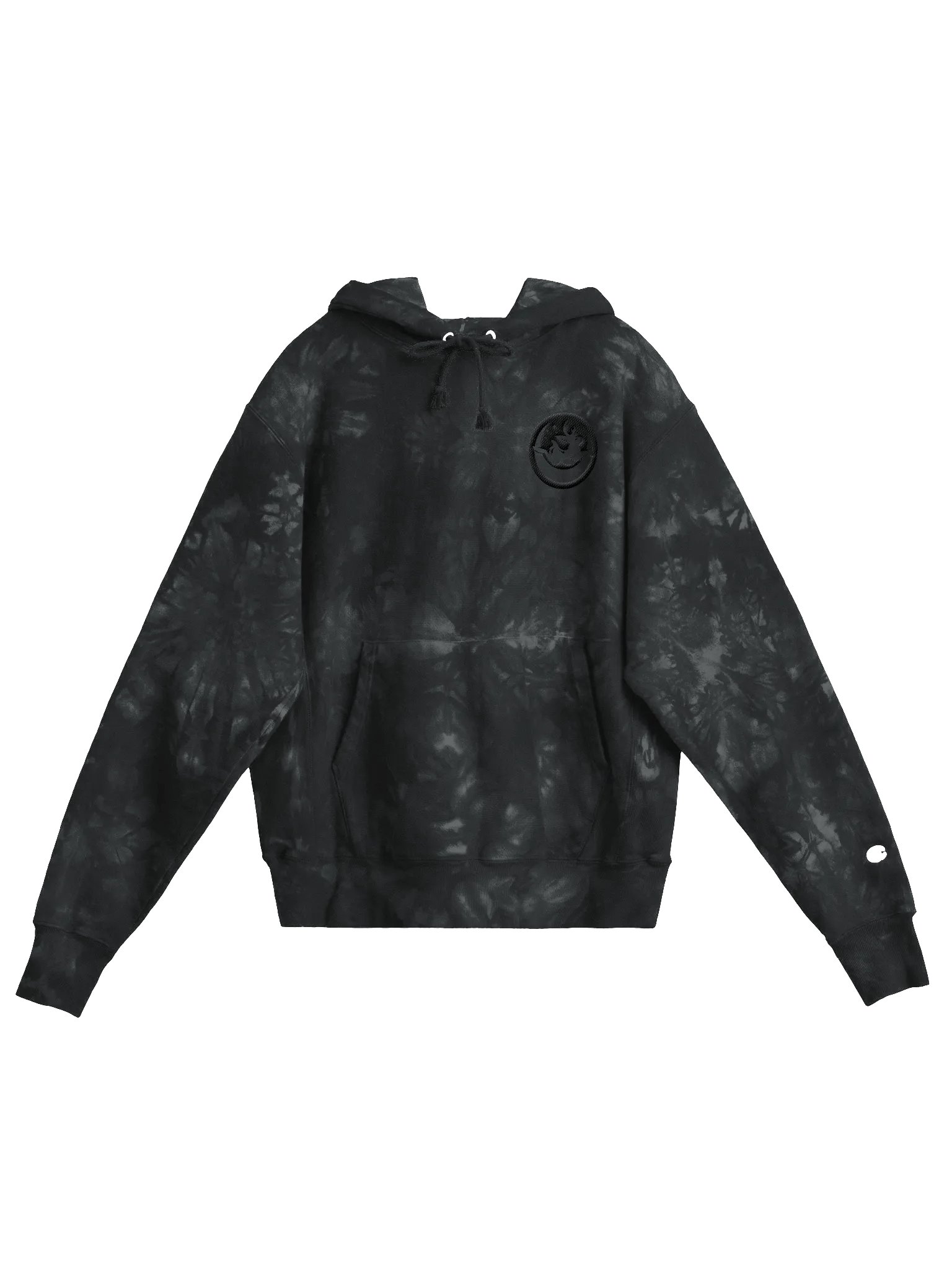 Moonbound Jackalope Embroidered Tie-Dye Hoodie (Dark Logo) product image (2)