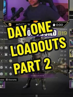 DAY ONE RAID LOADOUTS PART 2 #destiny2 #loadout #crota #dayone #fypシ 