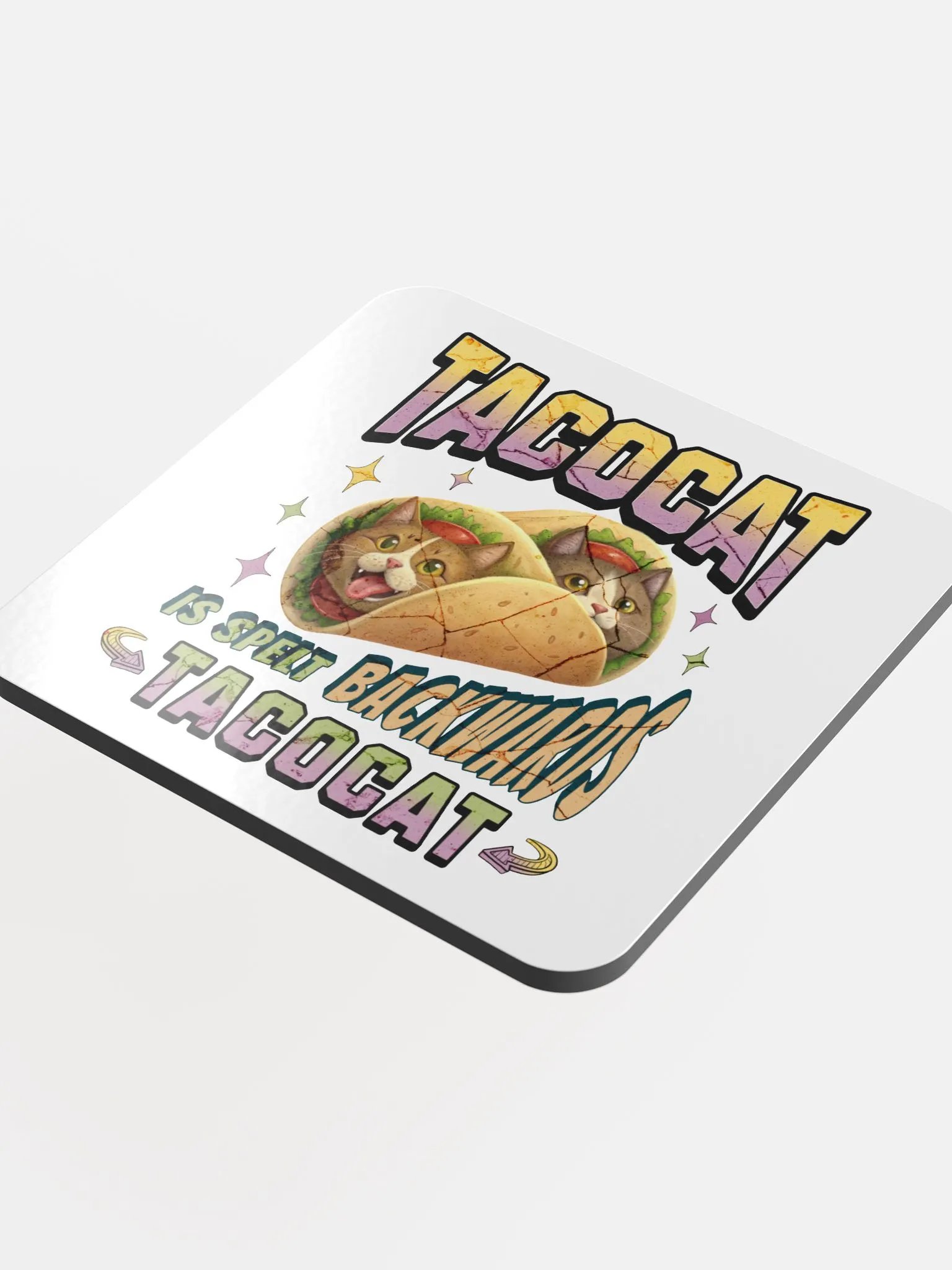 TACOCAT Glossed Cork Coaster Set product image (1)