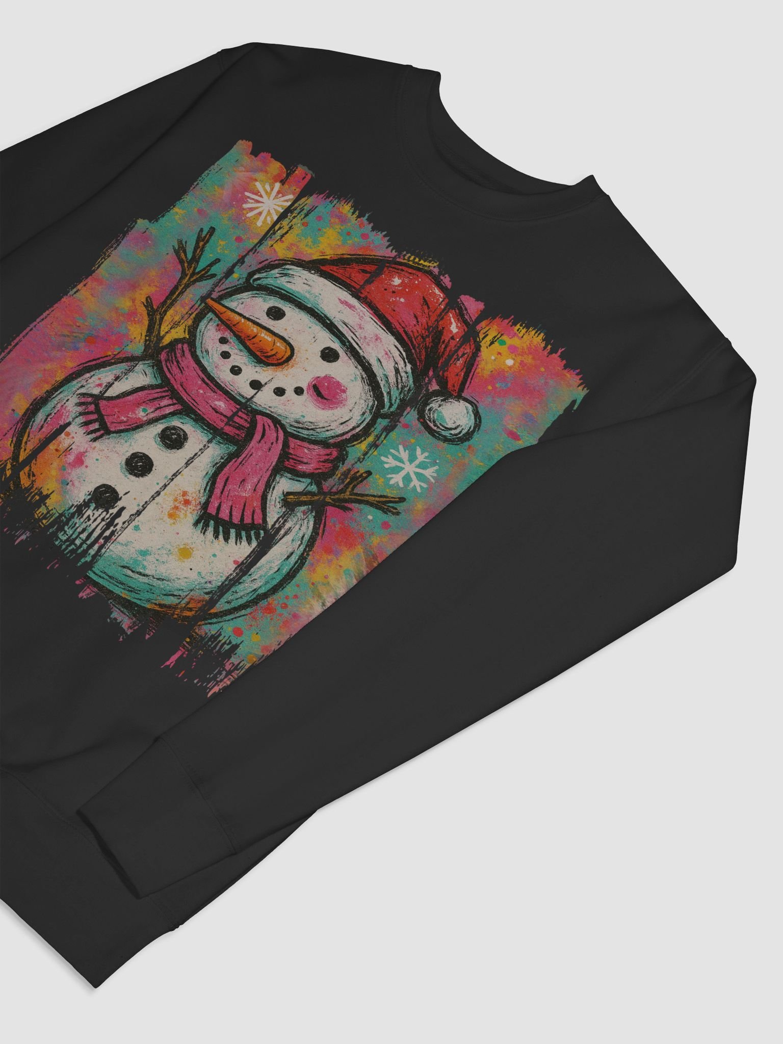 Festive Snowman Santa Sweatshirt product image (7)