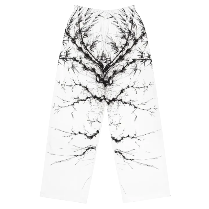 Bamboo Print Unisex Wide-Leg Pants product image (1)