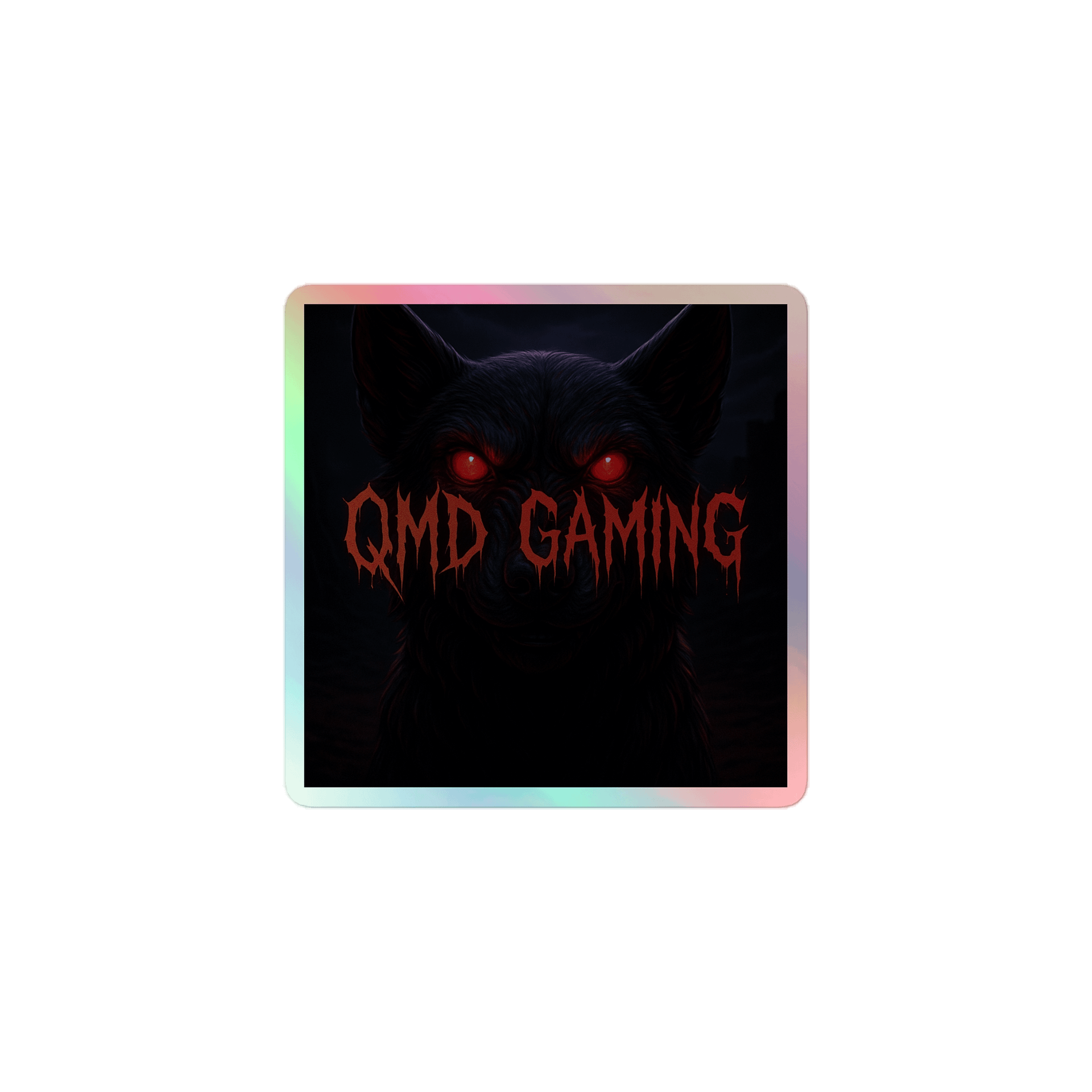 QMD Gaming Holographic Sticker (AWESOMER) product image (1)