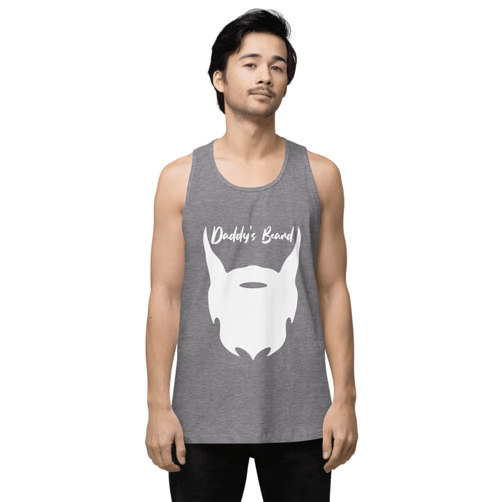daddy's beard tank (white print) product image (1)