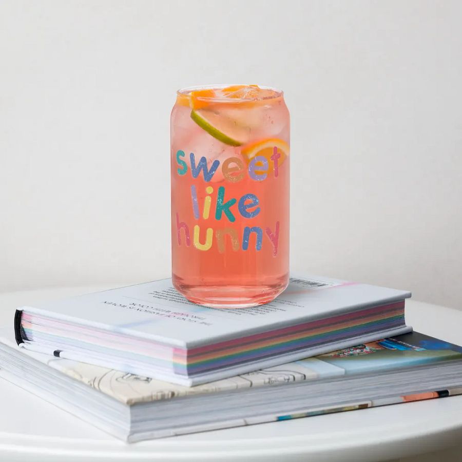 sweet like hunny glass cup product image (4)