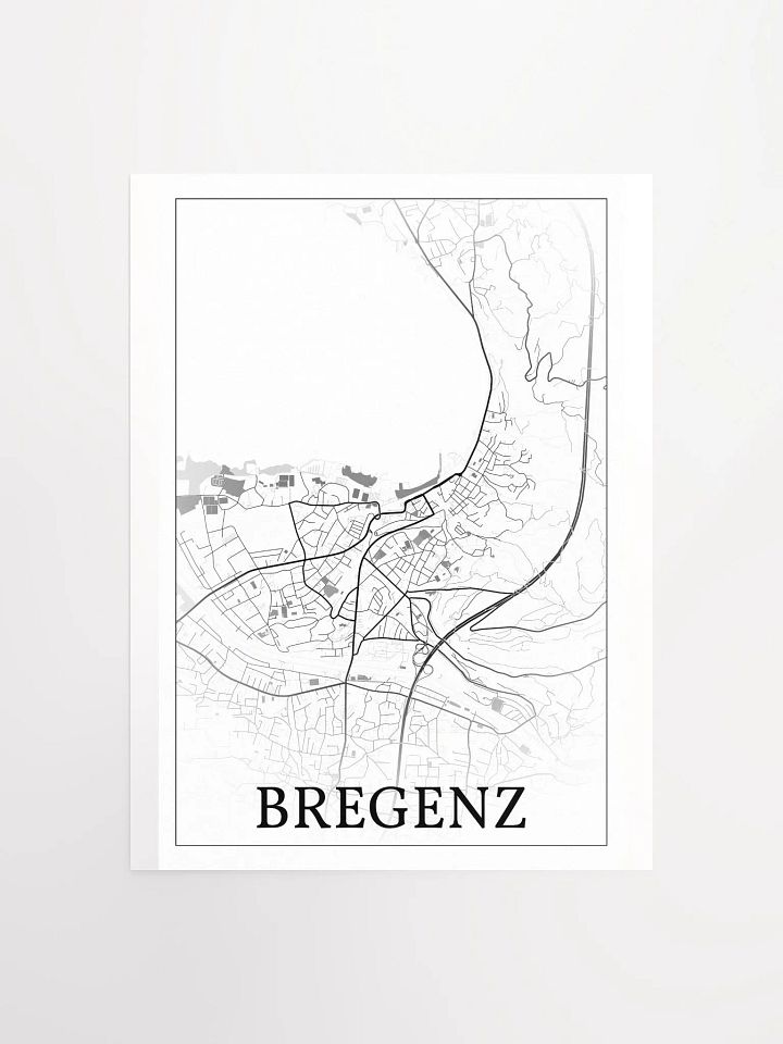 Bregenz, Austria, city map print product image (1)