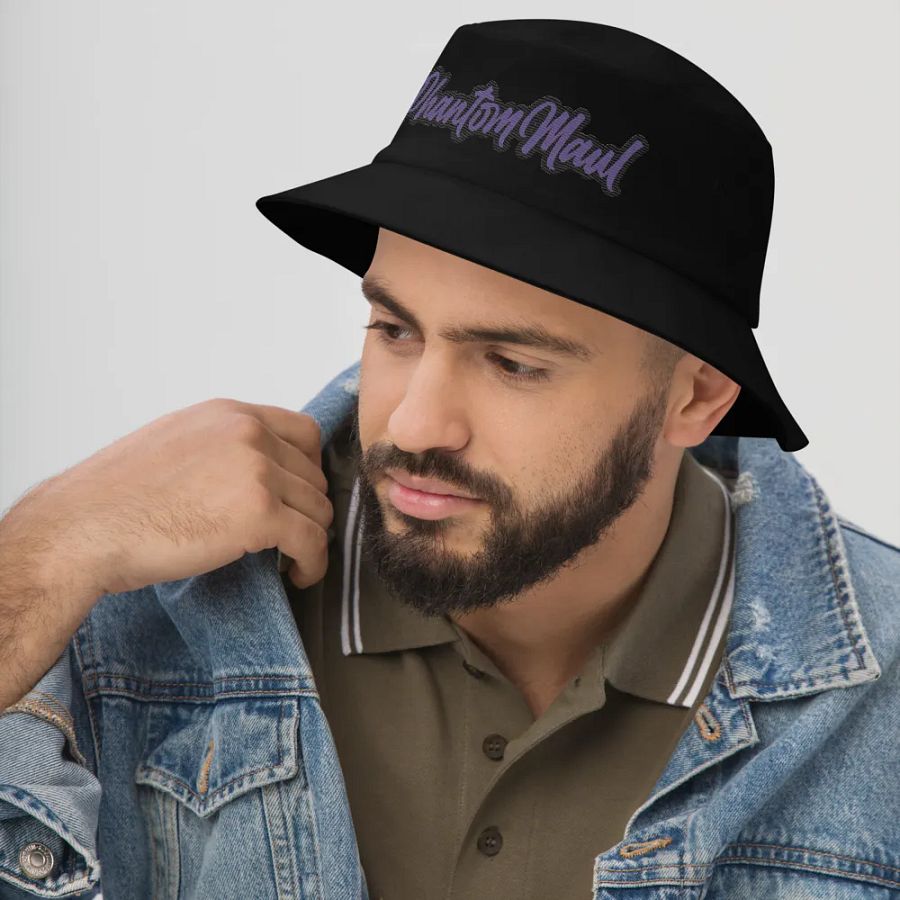 'PhantomMaul' Bucket Hat Purple Lettering product image (11)
