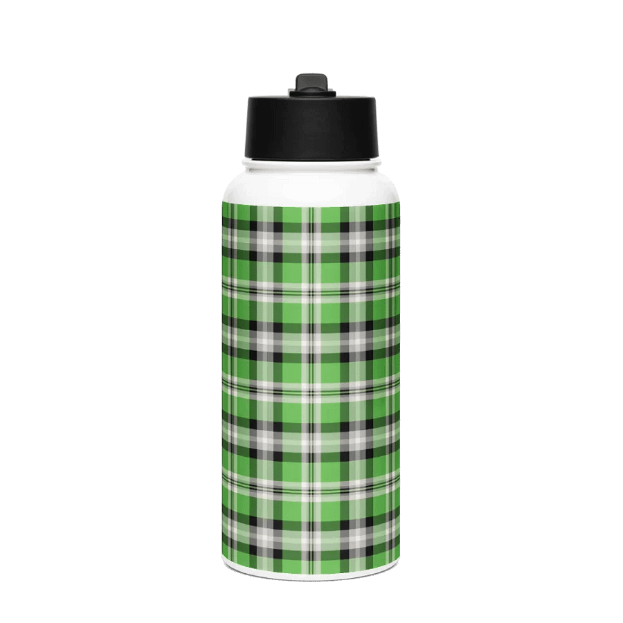 Bright Green, Black, and Gray Water Bottle product image (4)