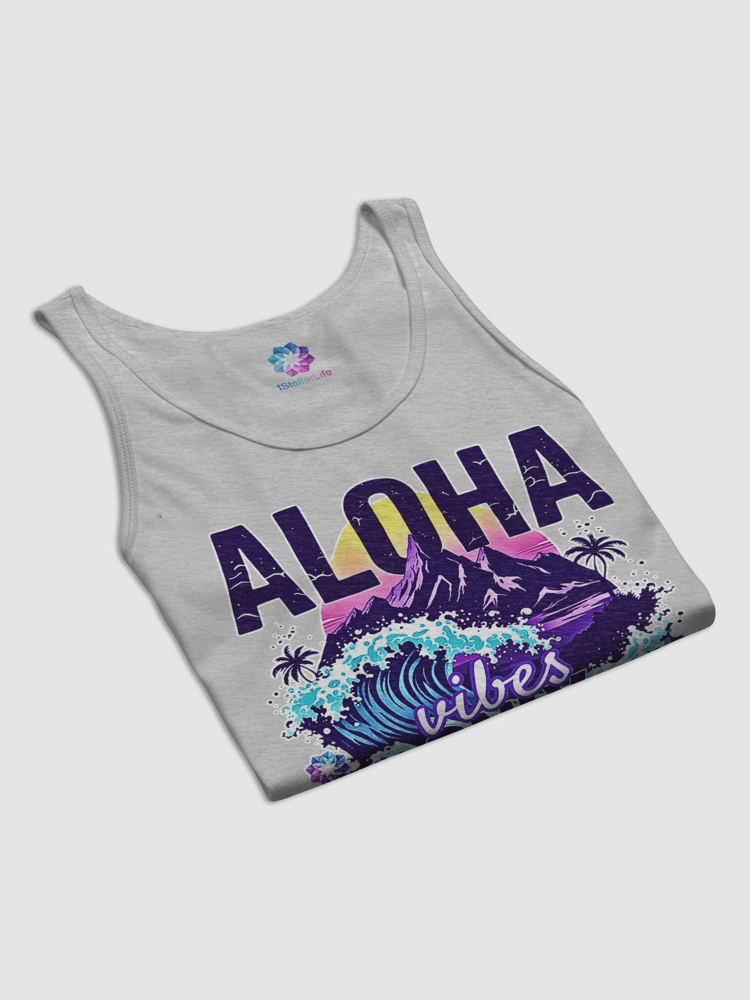 Aloha Vibes Only Jersey Tank product image (39)