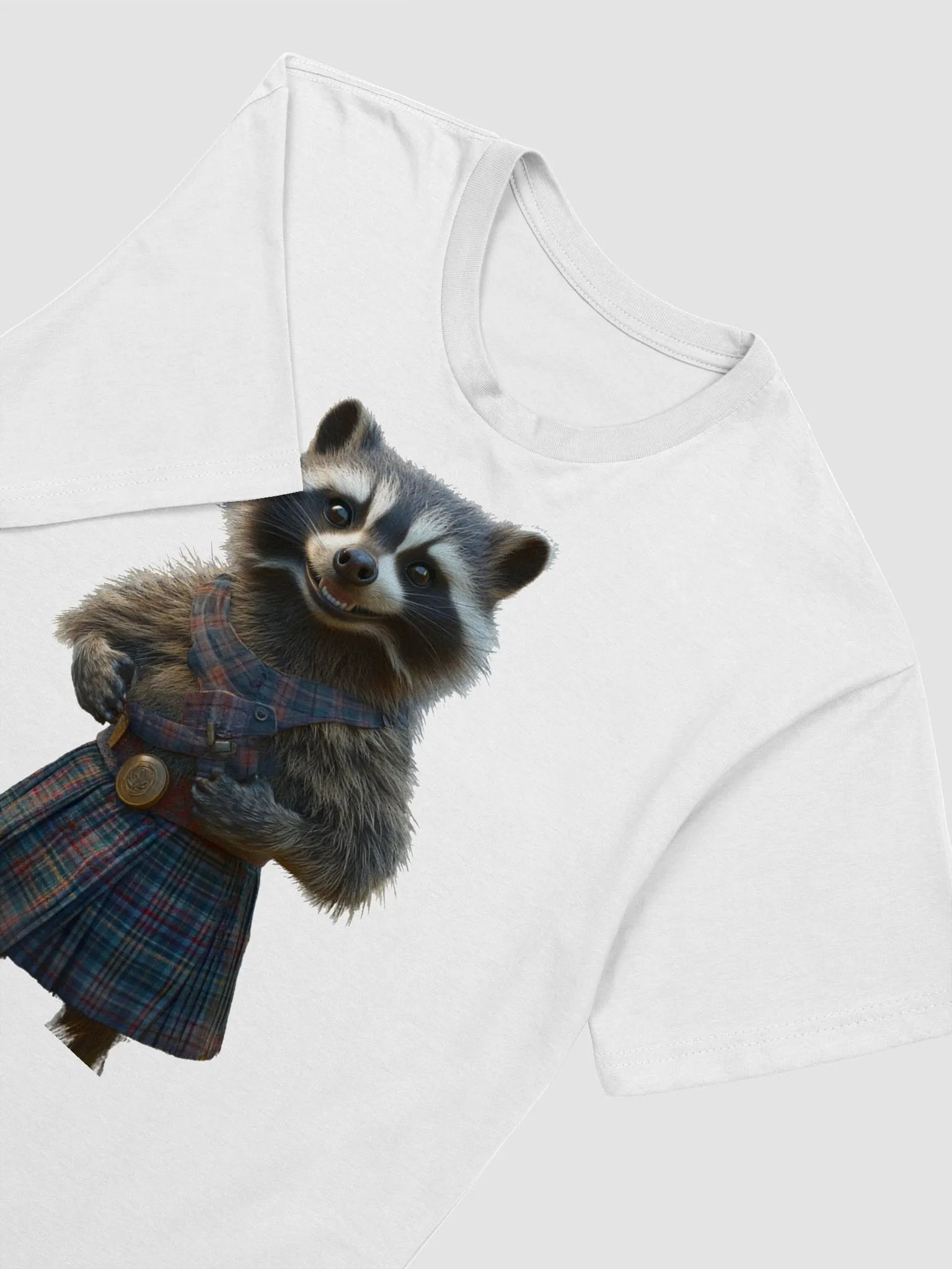 Kilted Highland Raccoon T-Shirt product image (2)