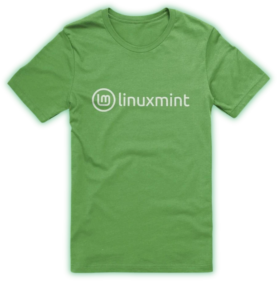 T-Shirt with Linux Mint Logo product image (1)