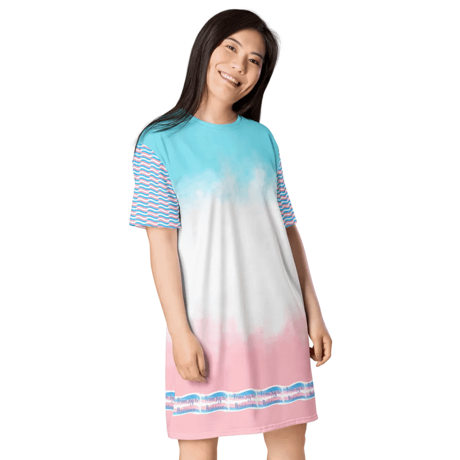 Resistors, Trans Joy is Resistance, Tee Dress product image (4)