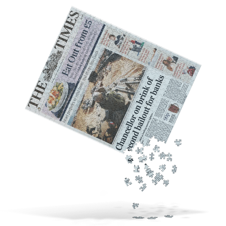 THE TIMES PUZZLE: Chancellor on brink of second bailout for banks product image (2)