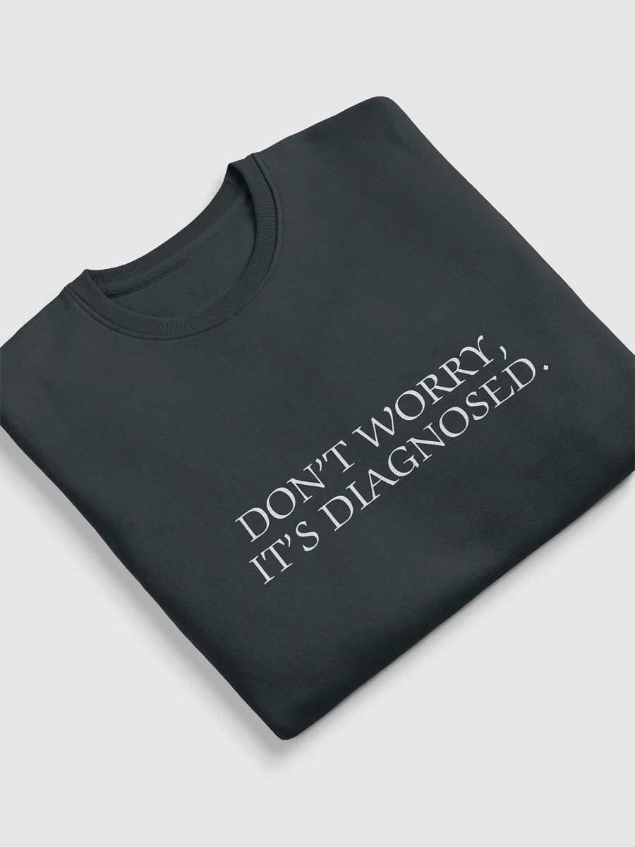 DW, IT'S DIAGNOSED. (white) printed eco crew product image (15)
