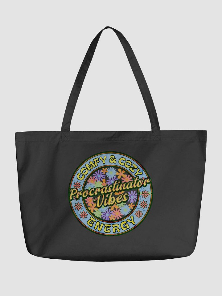Procrastinator Vibes Comfy And Cozy Energy Floral Energy Eco Tote product image (2)