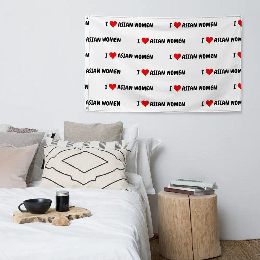 I <3 ASIAN WOMEN Flag product image (4)