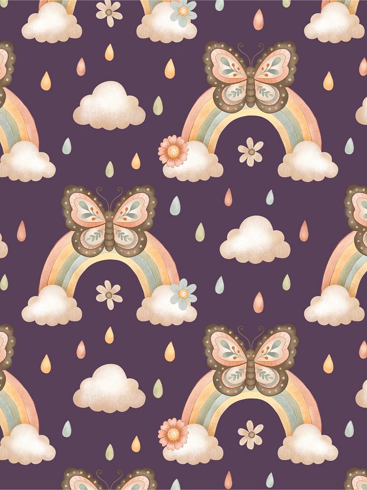 Butterfly with Rainbow - Non-Exclusive Pattern product image (2)