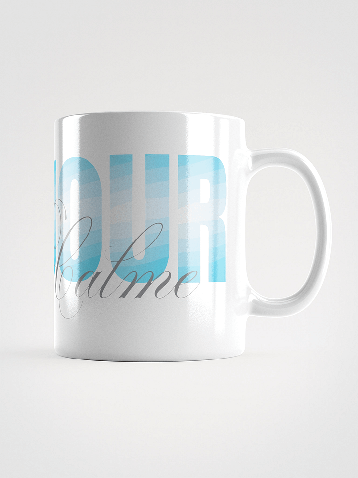 Mug Blanc Bonjour Mer Calme - Cadeau Mug Message Positif product image (1)