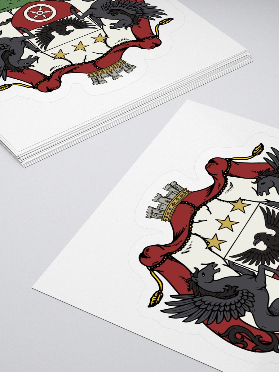 Raven and Pegasus Coat of Arms Kiss Cut Sticker product image (10)