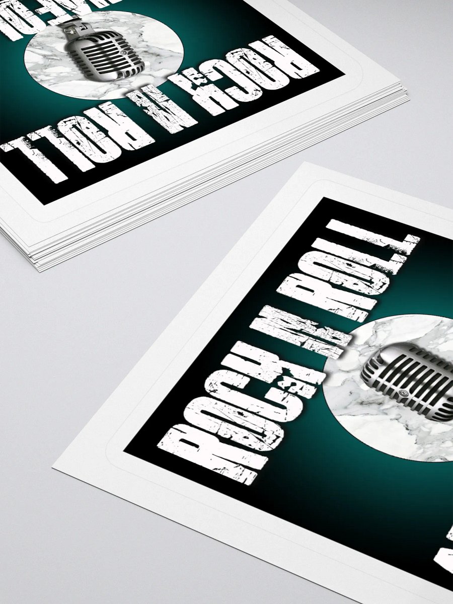 Vintage Rock N Roll Archaeology Kiss Cut Stickers product image (12)