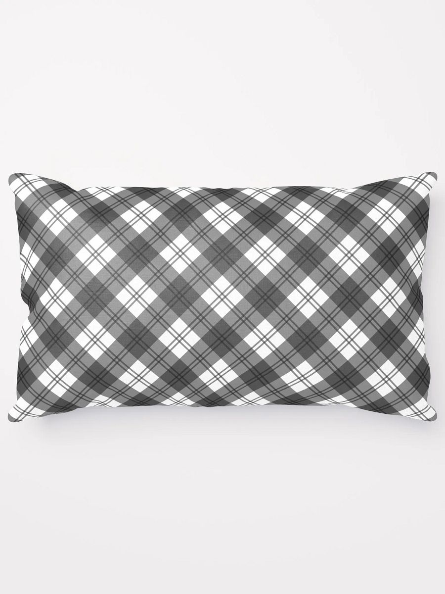 Black/White Check Plaid Pillow product image (1)