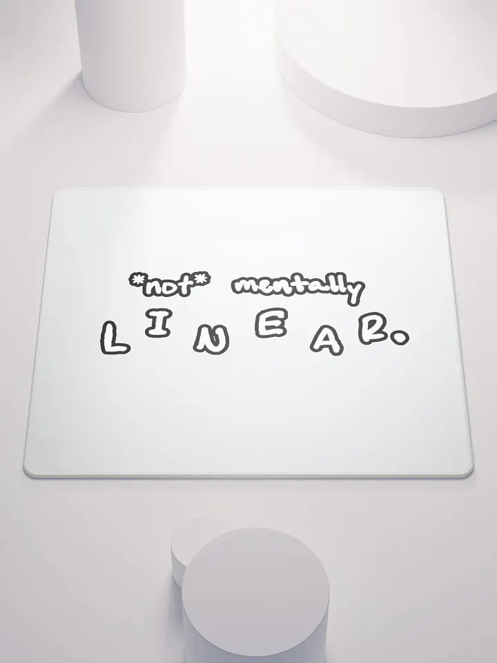*not* mentally linear (lined design) mouse pad product image (1)